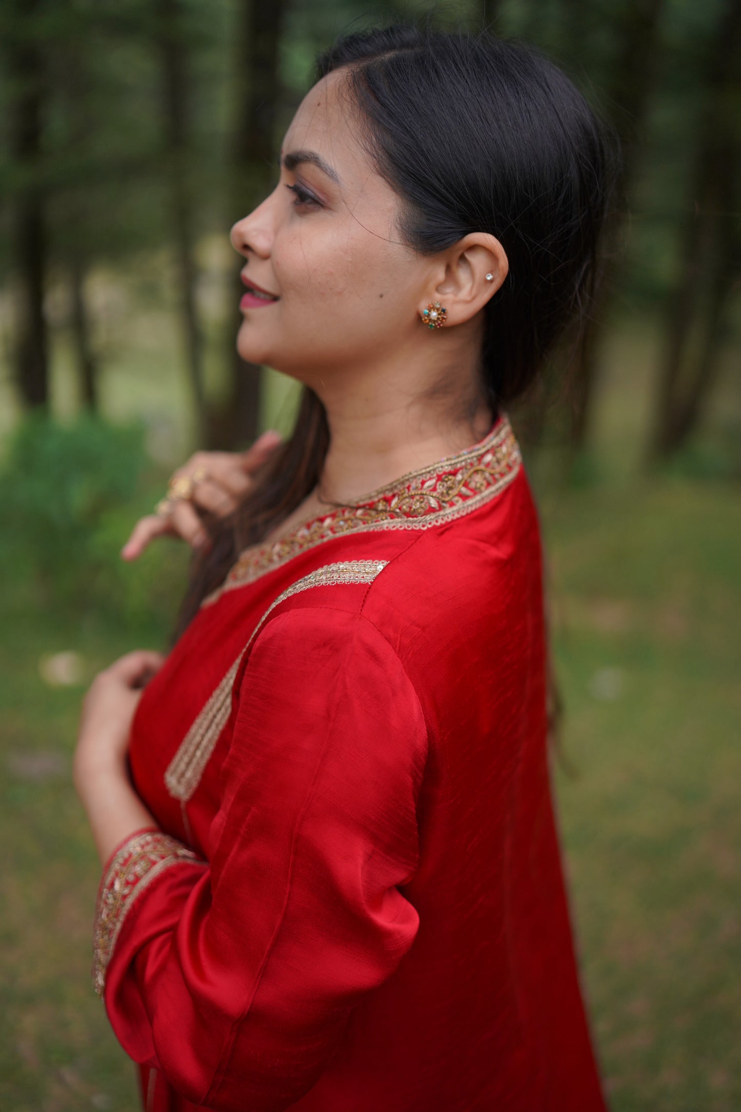 Laal Rang Kurta and Pant