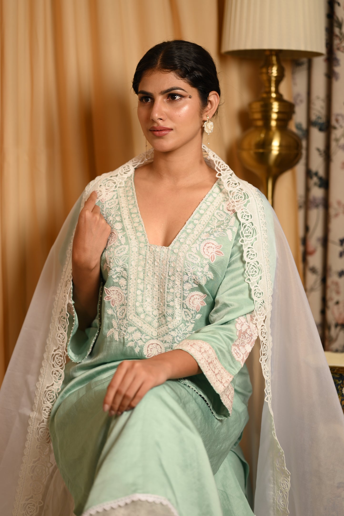 Tiffany Blue Dori work suit set