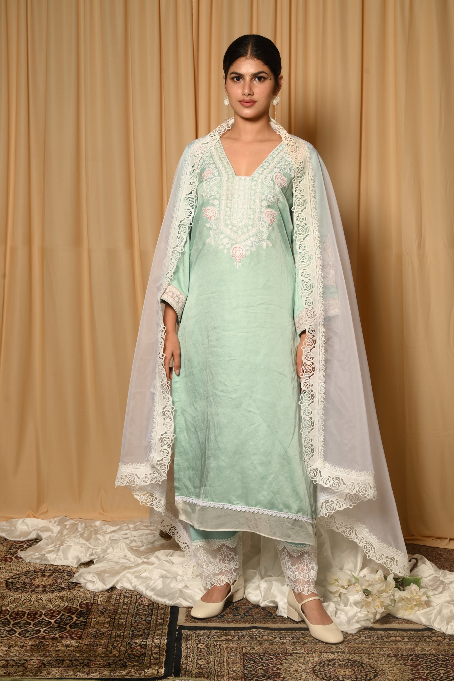 Tiffany Blue Dori work suit set