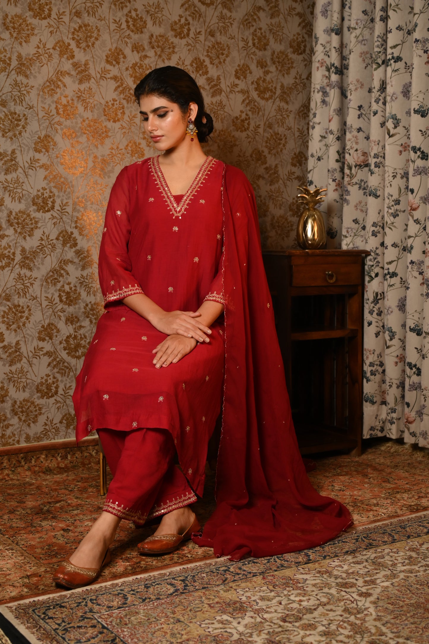 Meher Hand Embroidered suit set