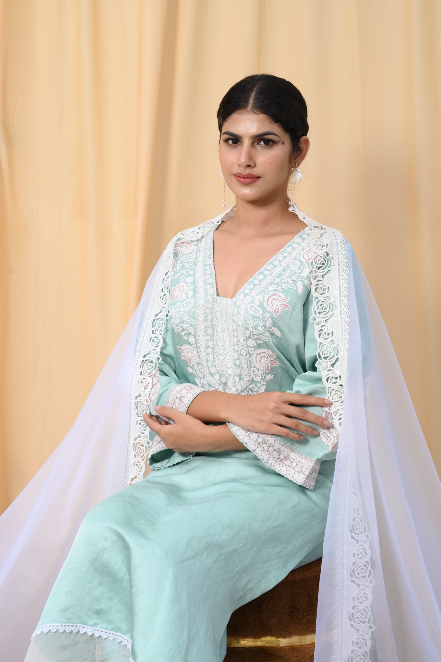 Tiffany Blue Dori work suit set