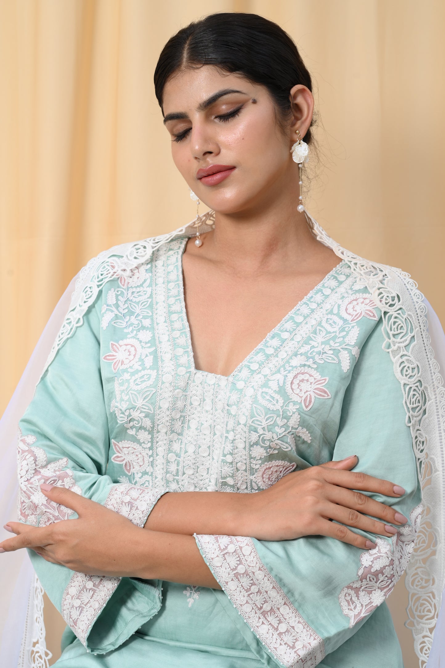 Tiffany Blue Dori work suit set