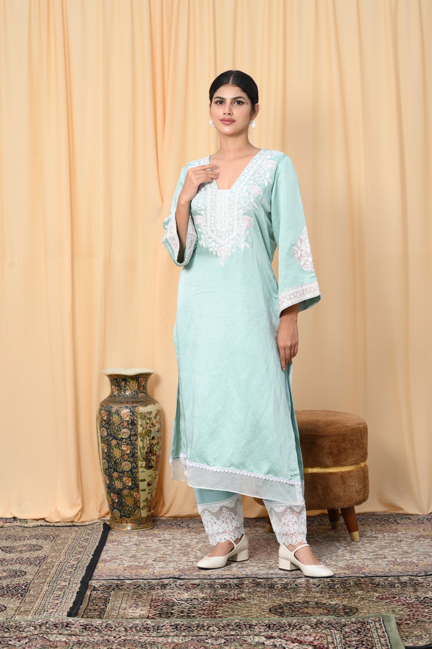 Tiffany Blue Dori work suit set