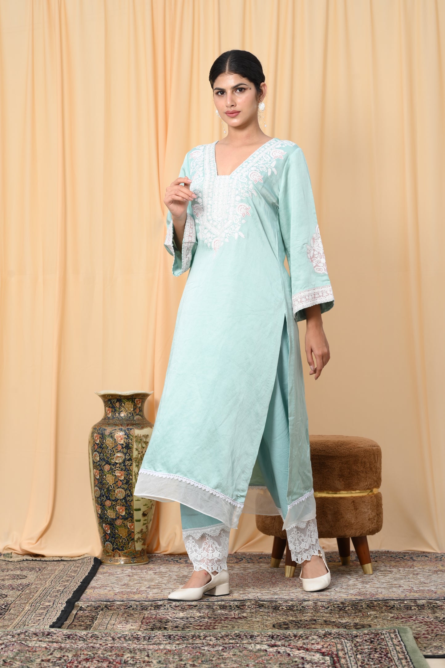 Tiffany Blue Dori work suit set