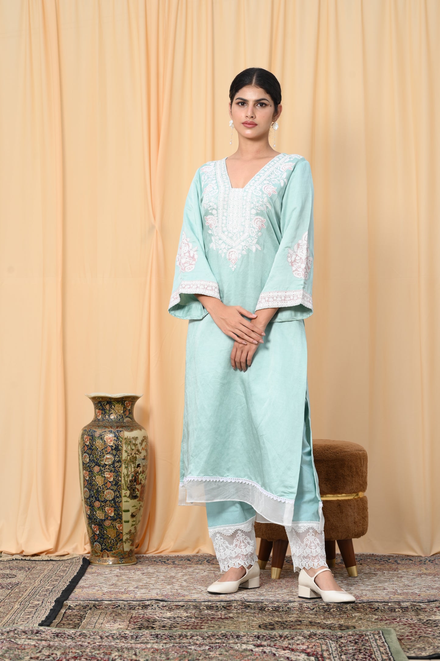 Tiffany Blue Dori work suit set