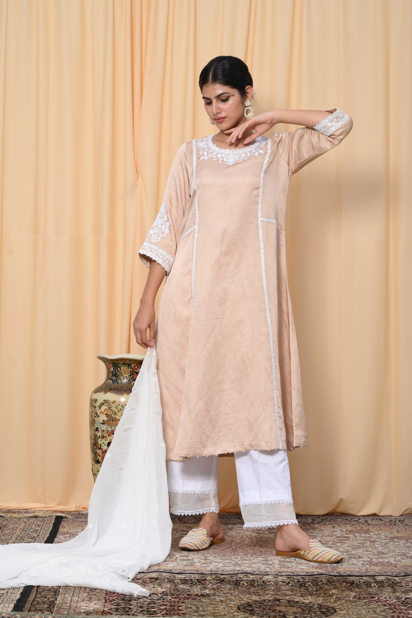 Tuscan Beige Dori work suit set