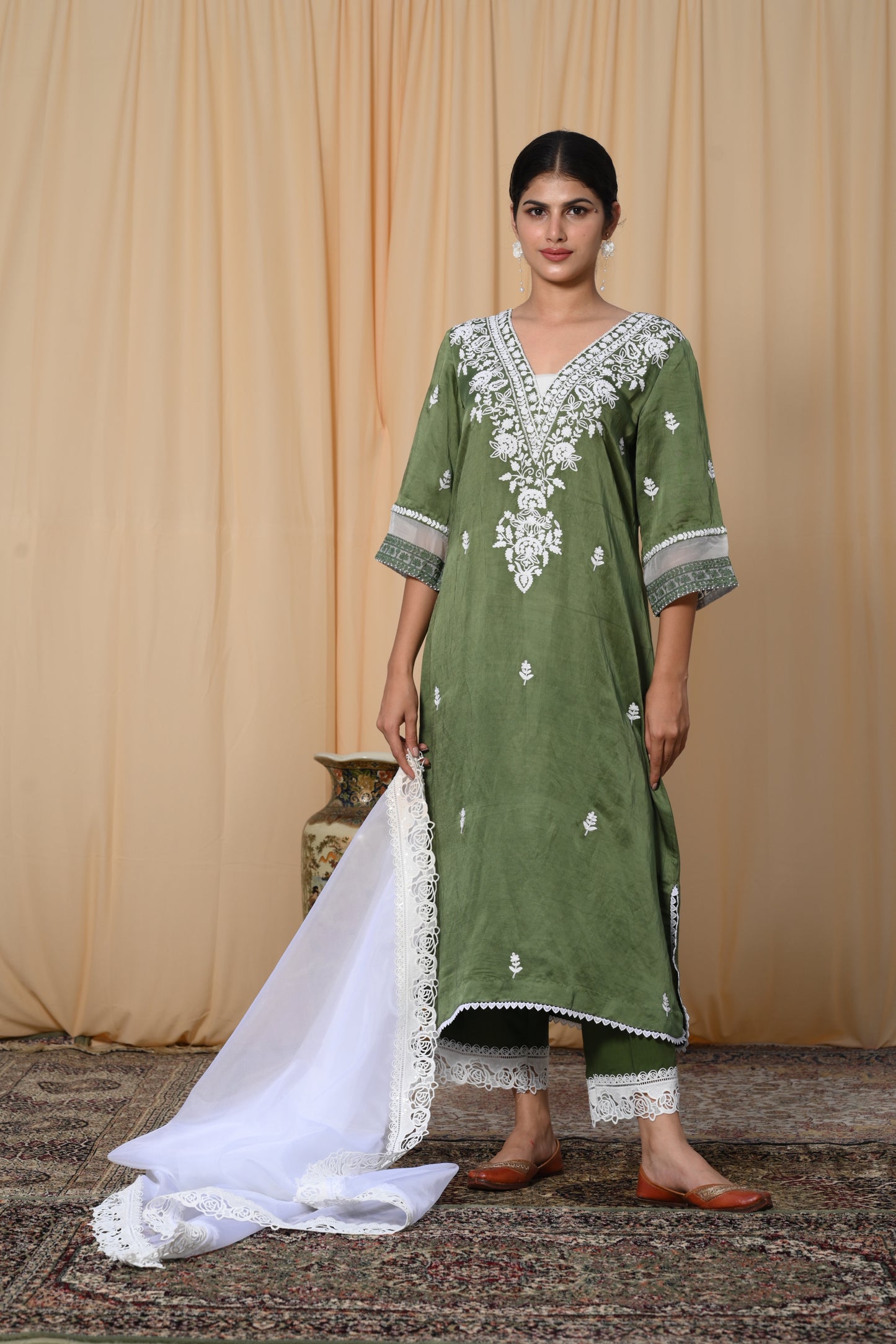 Sage Green Dori work suit set