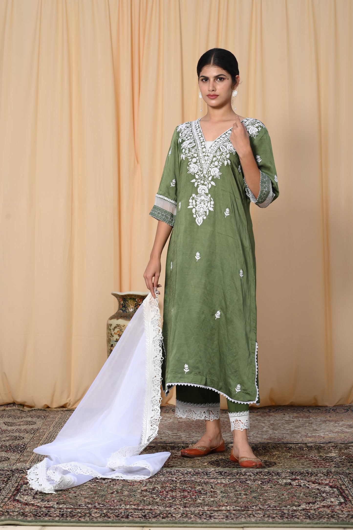 Sage Green Dori work suit set