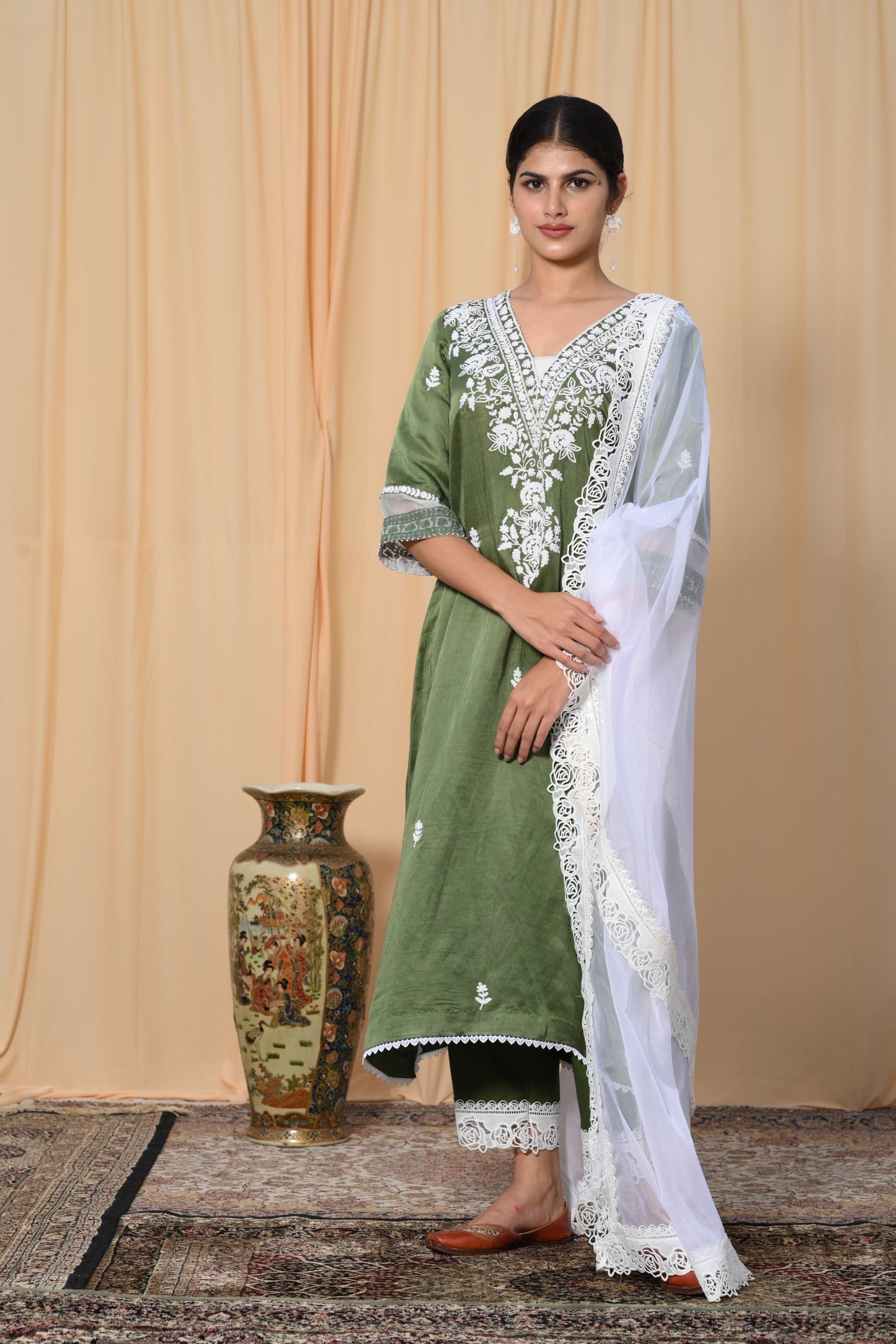 Sage Green Dori work suit set