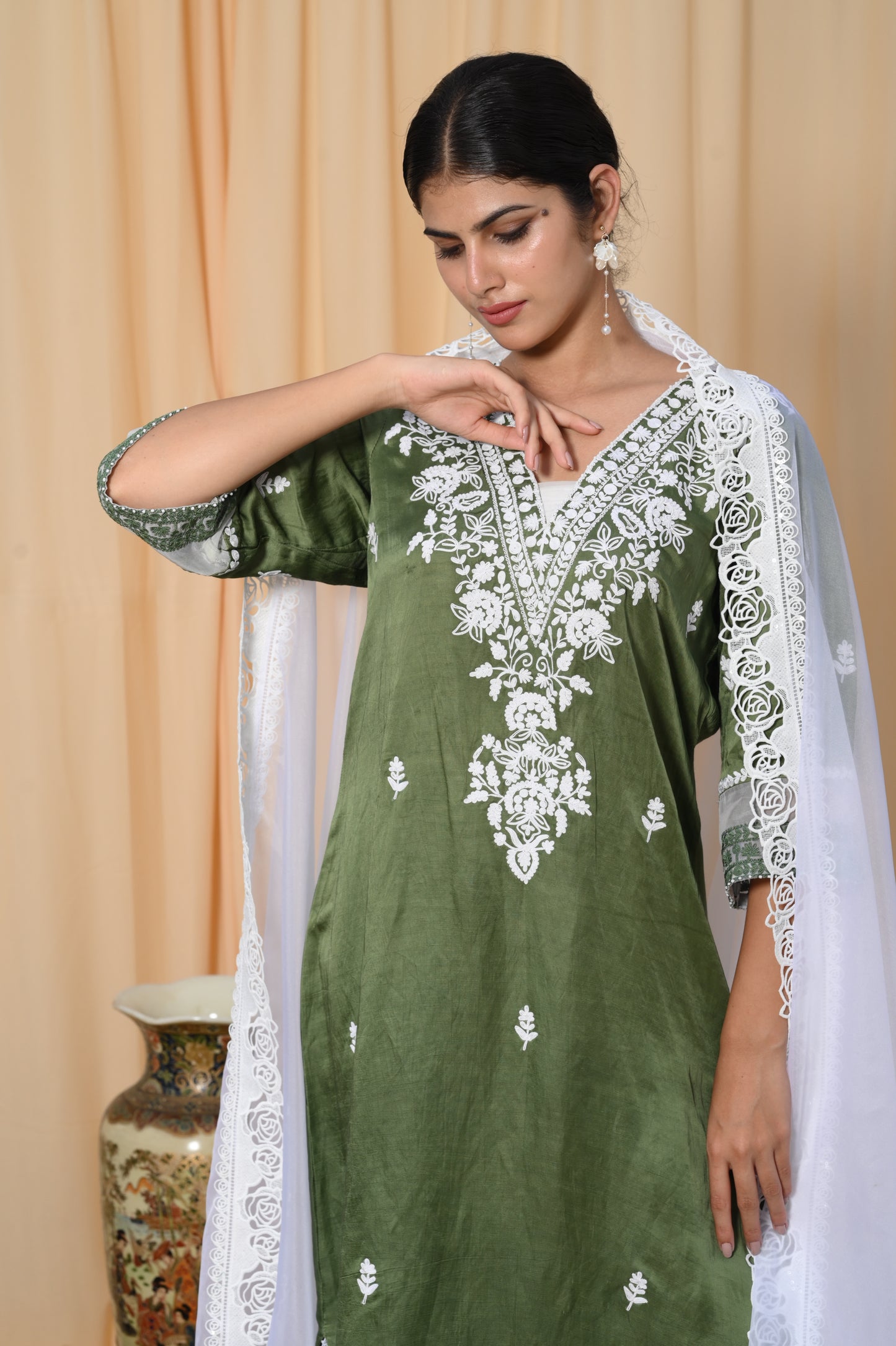 Sage Green Dori work suit set