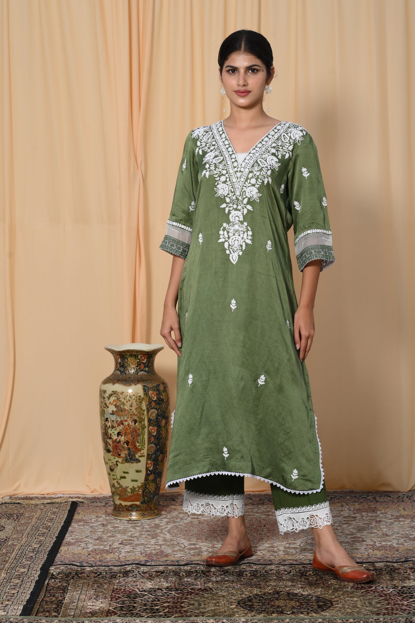 Sage Green Dori work suit set