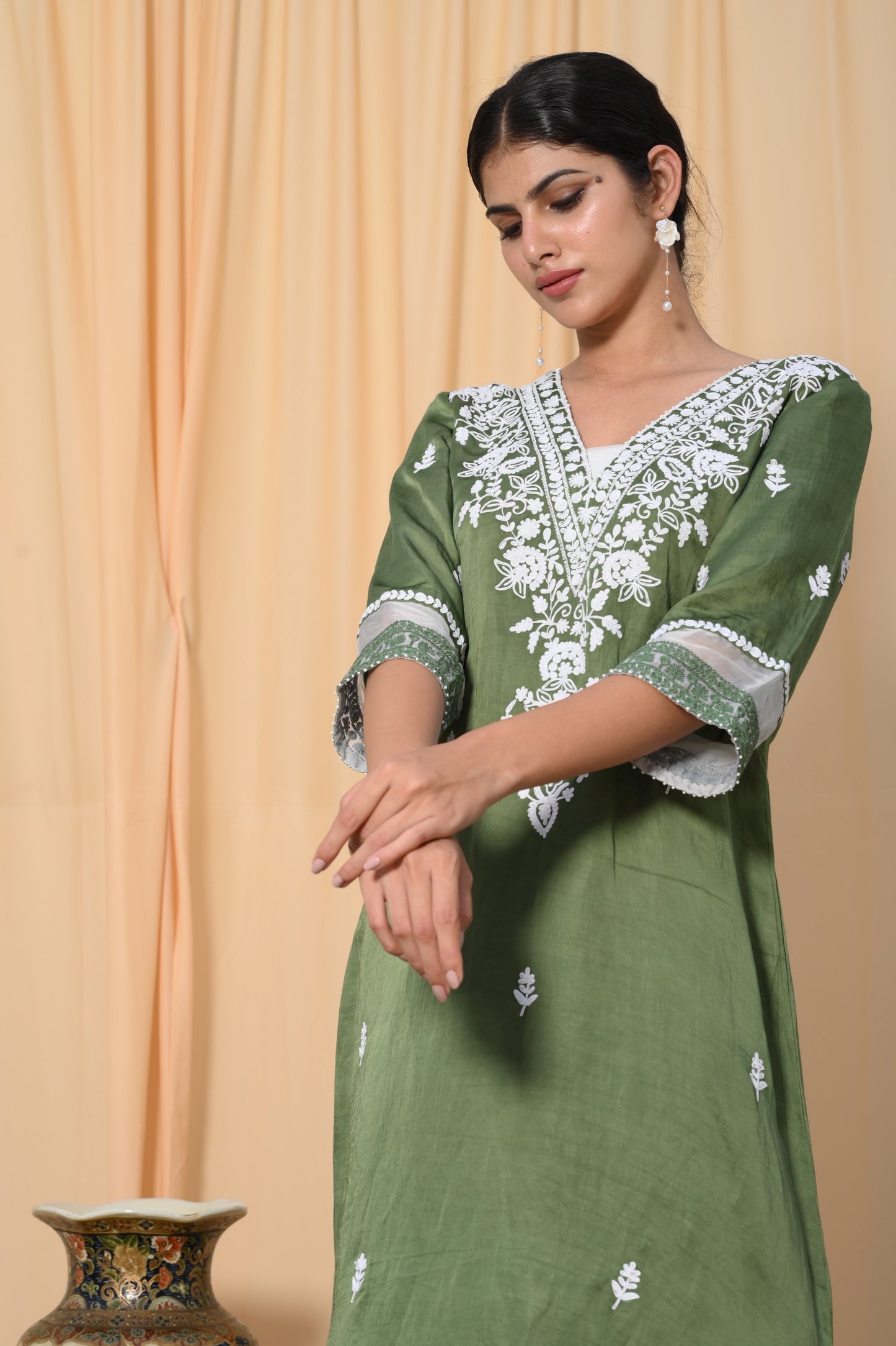 Sage Green Dori work suit set
