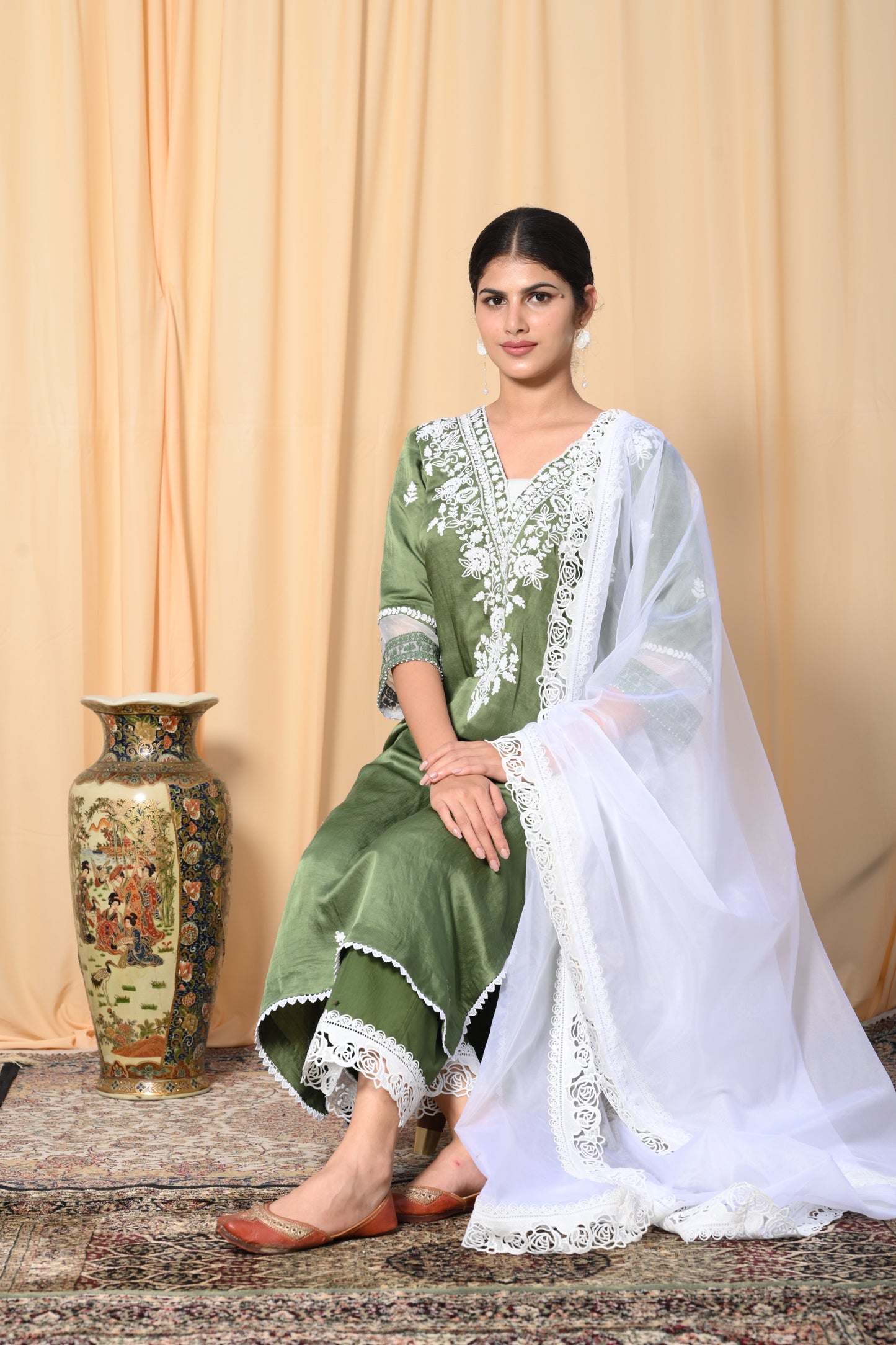 Sage Green Dori work suit set