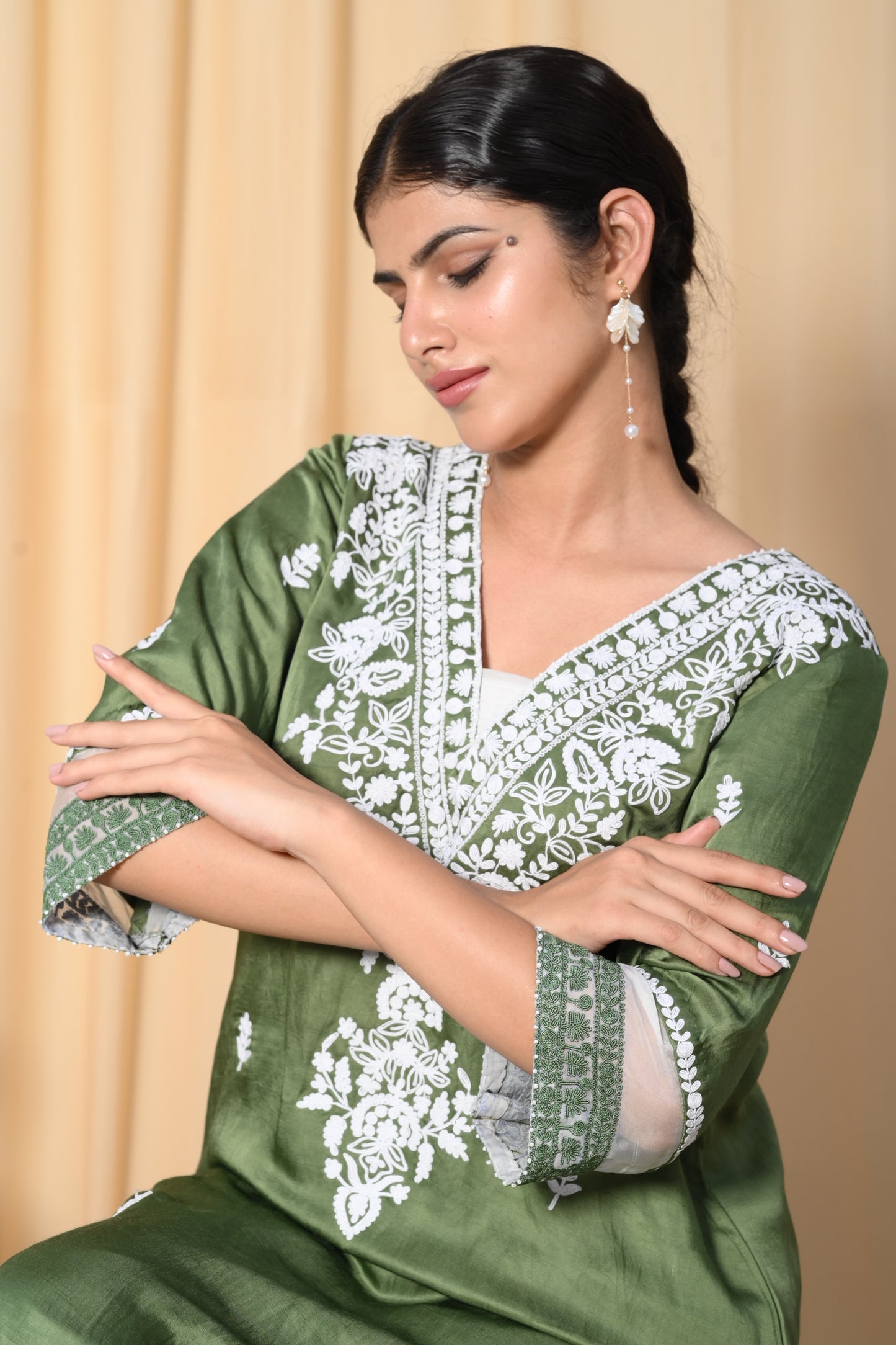 Sage Green Dori work suit set