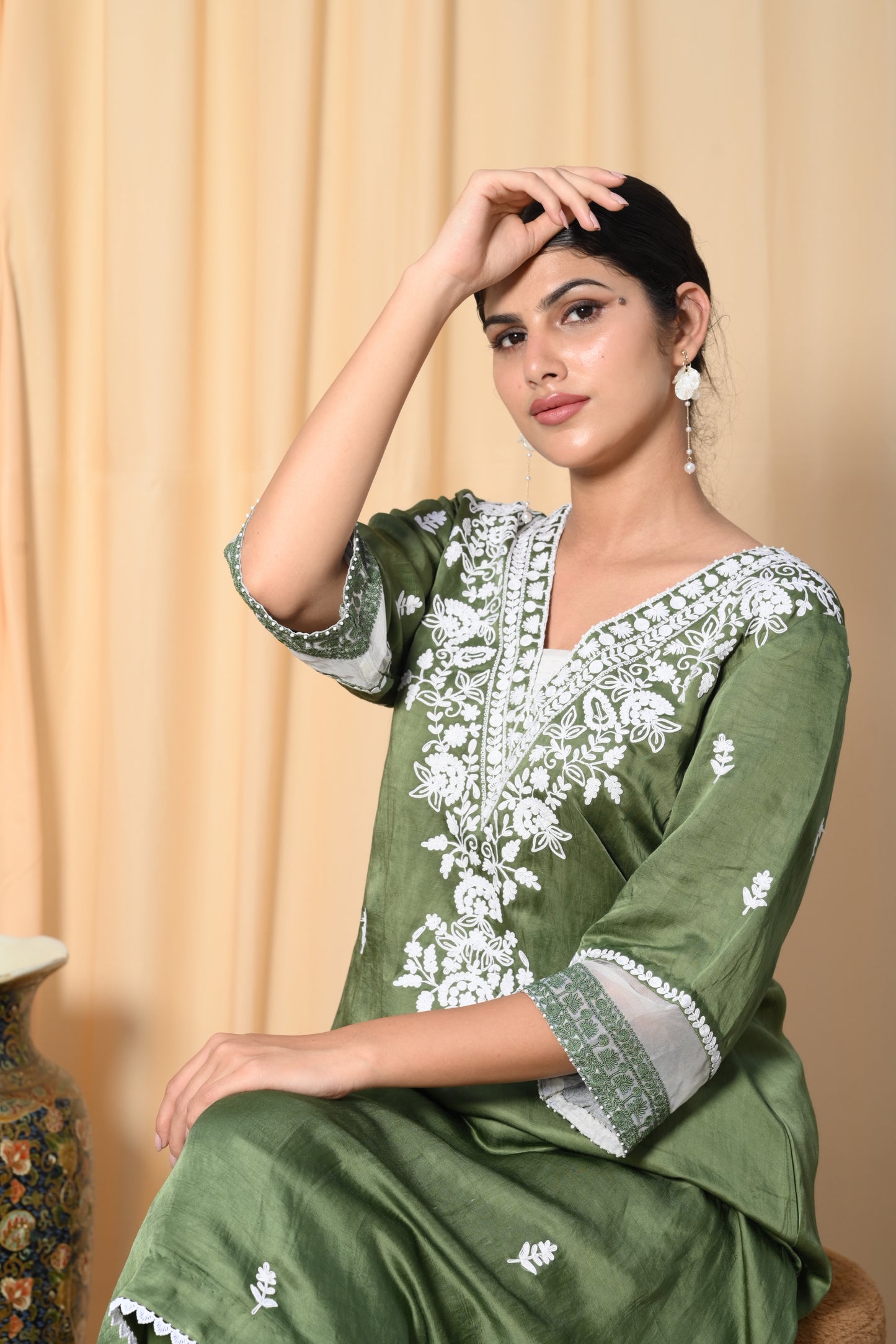 Sage Green Dori work suit set