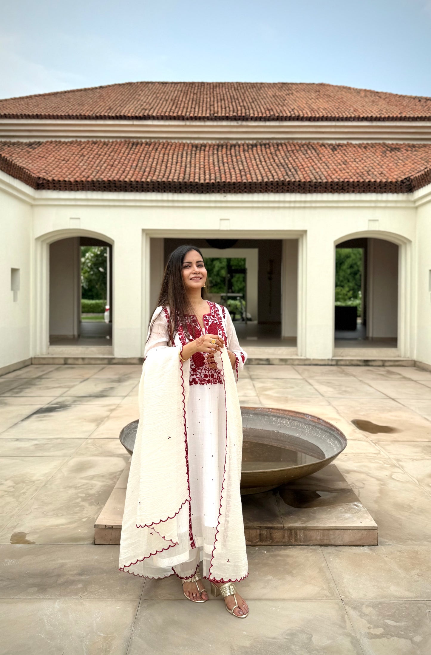 Ivory and Rouge kurta set