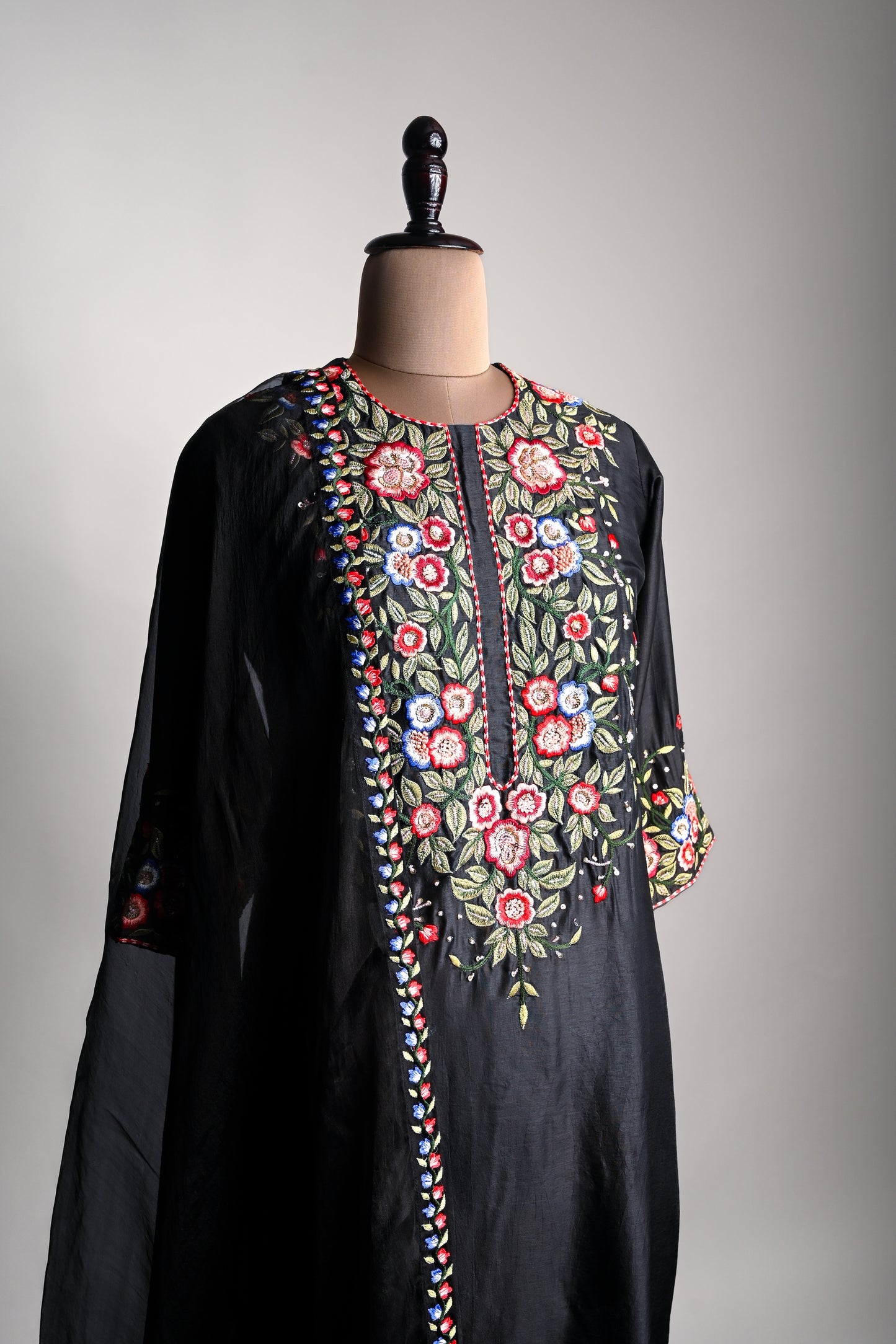 Mystic Garden Hand Embroidered Kurti set