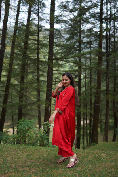 Laal Rang Kurta and Pant