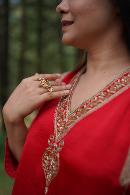 Laal Rang Kurta and Pant