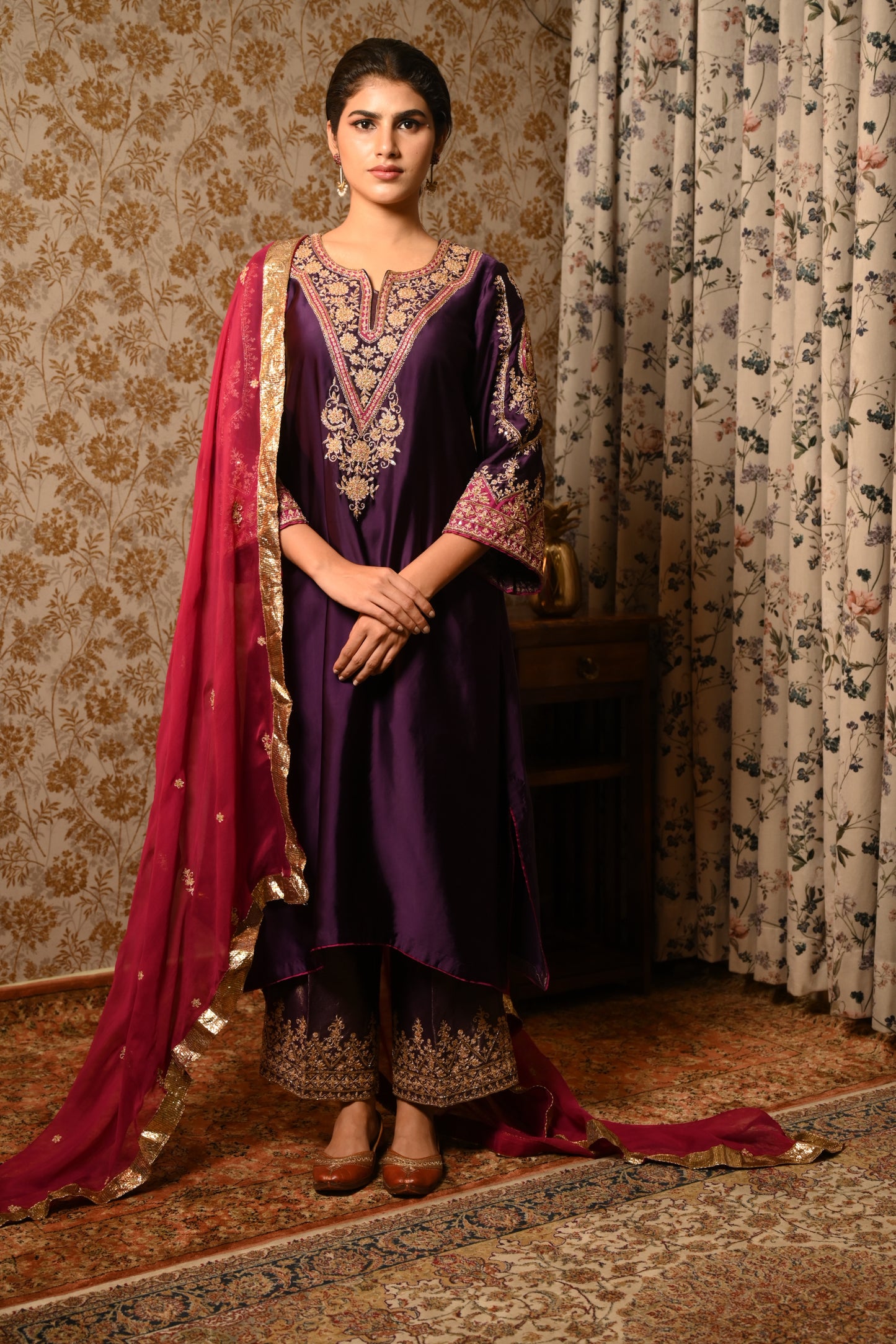 IYLA Hand Embroidered suit set
