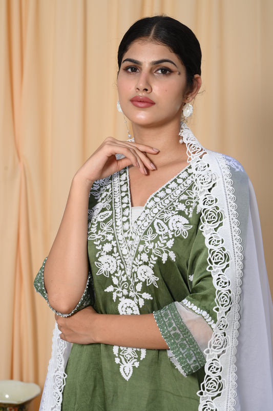 Sage Green Dori work suit set