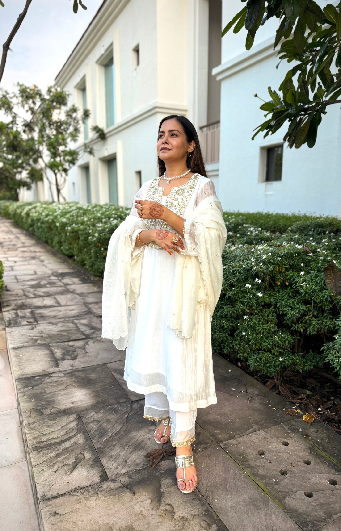 Ivory Pearl kurta set