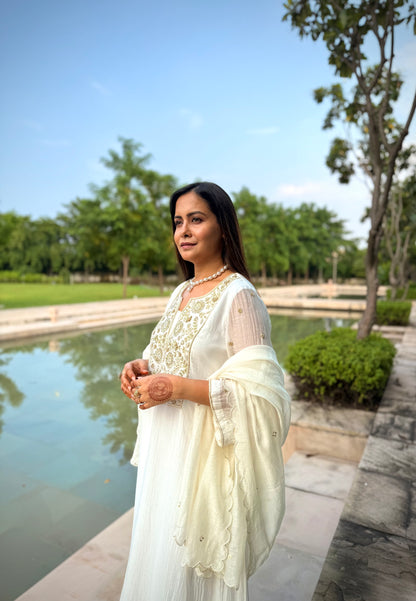 Ivory Pearl kurta set