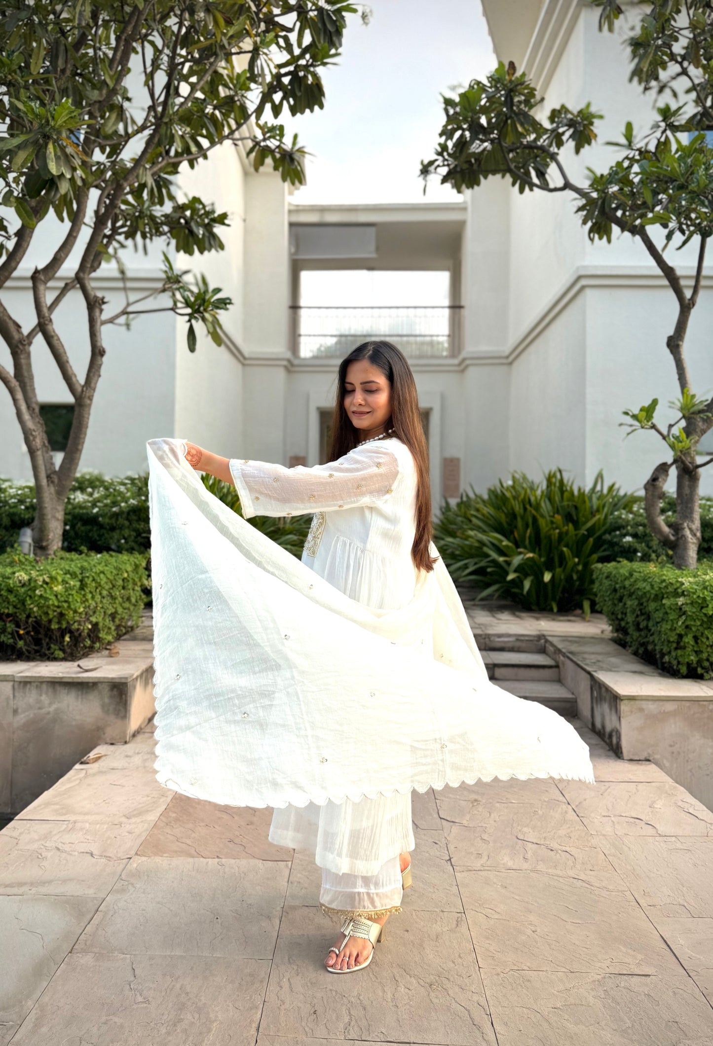 Ivory Pearl kurta set
