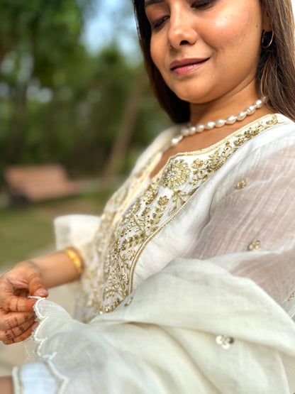Ivory Pearl kurta set