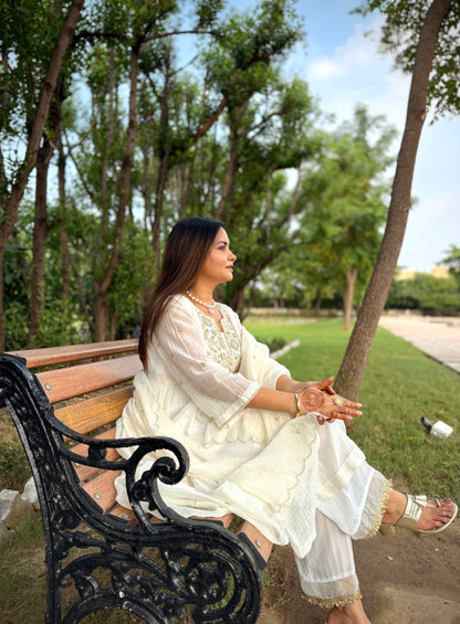 Ivory Pearl kurta set