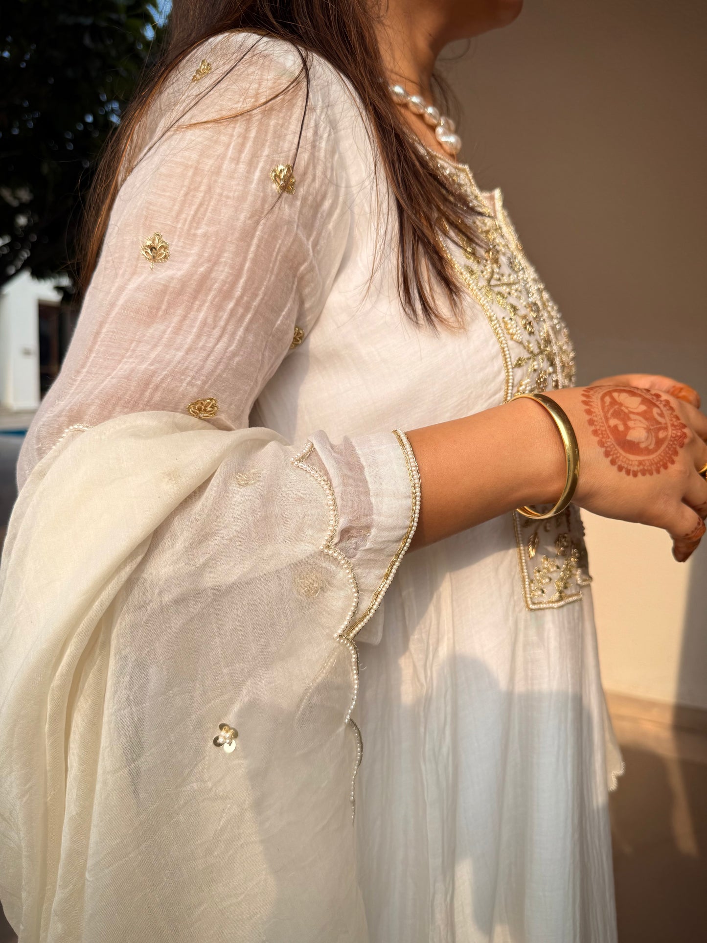 Ivory Pearl kurta set