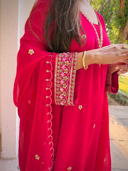 Gulabi Noor kurta set