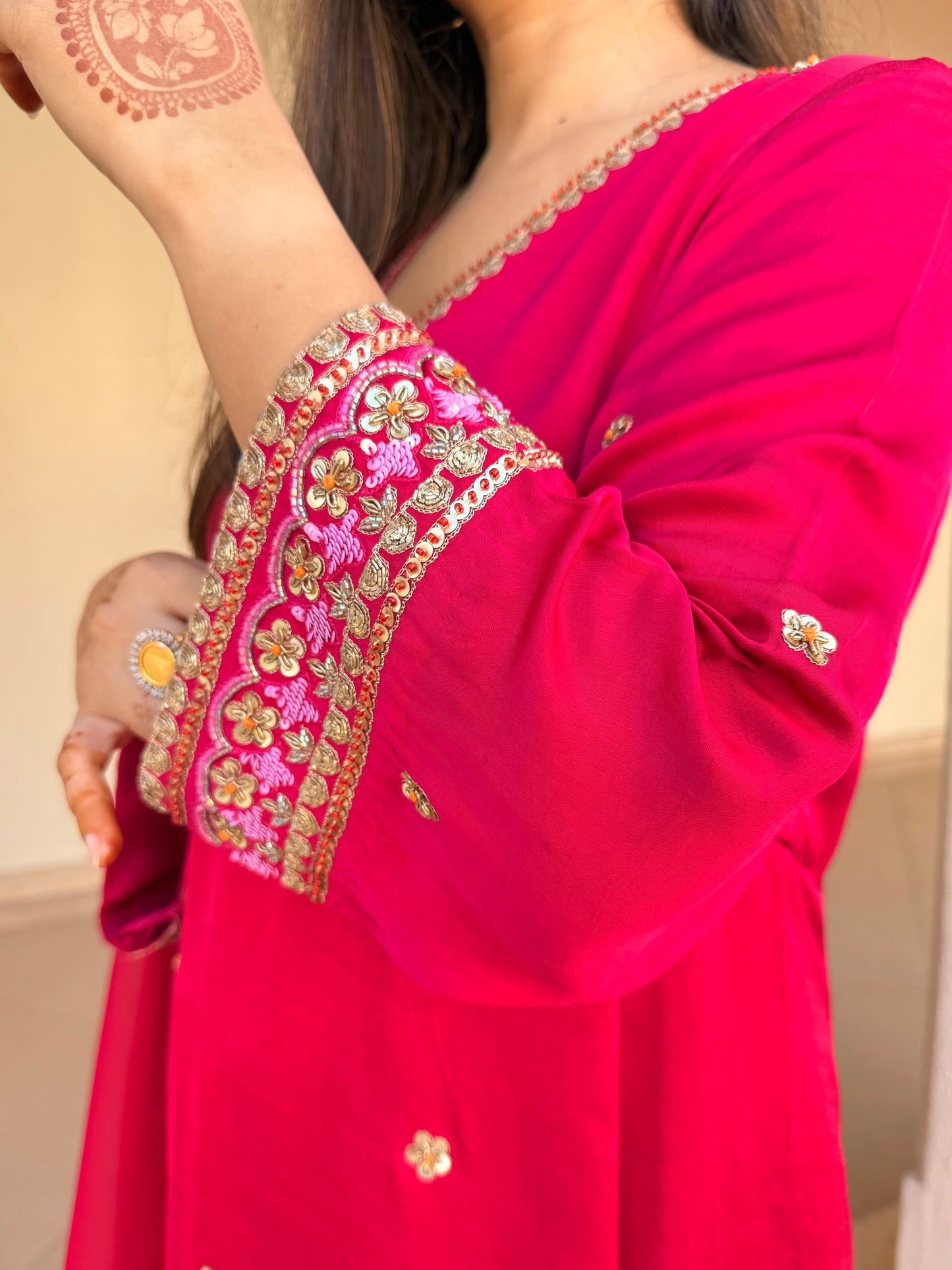 Gulabi Noor kurta set