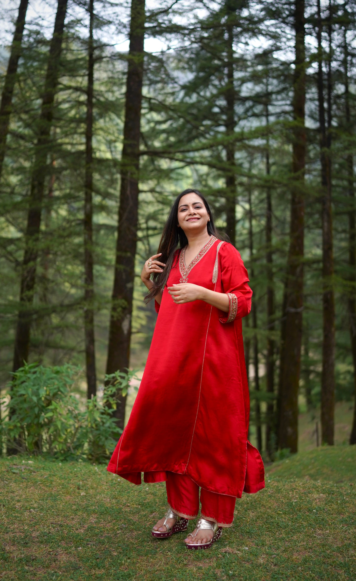 Laal Rang Kurta and Pant