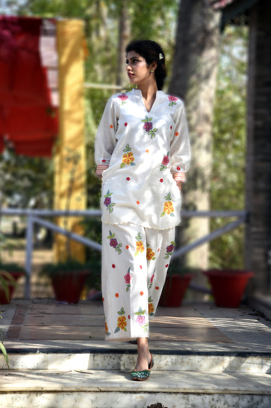 WELL SPRING EMBROIDERED CO-ORD SET