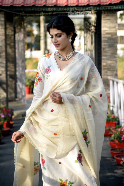 DAFFODIL EMBROIDERED KURTI SET